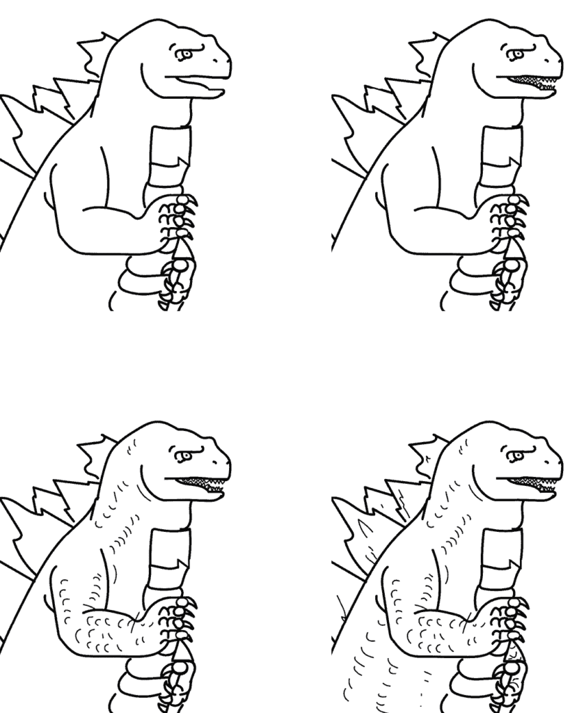 How-to-draw-Godzilla