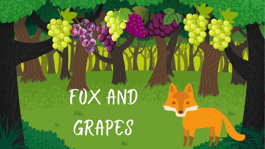 The-Fox-And-The-grapes-Short-Moral-Story-With-Pictures