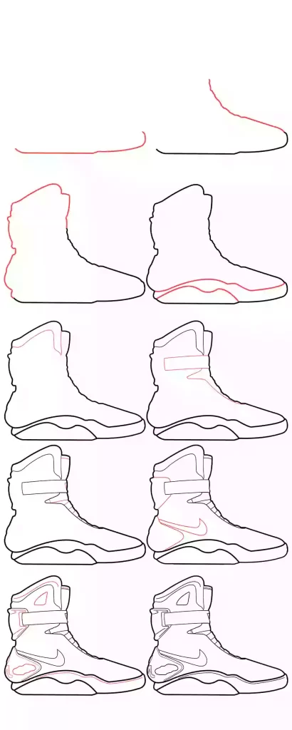Learn-How-to-draw-shoes-in-simple-steps