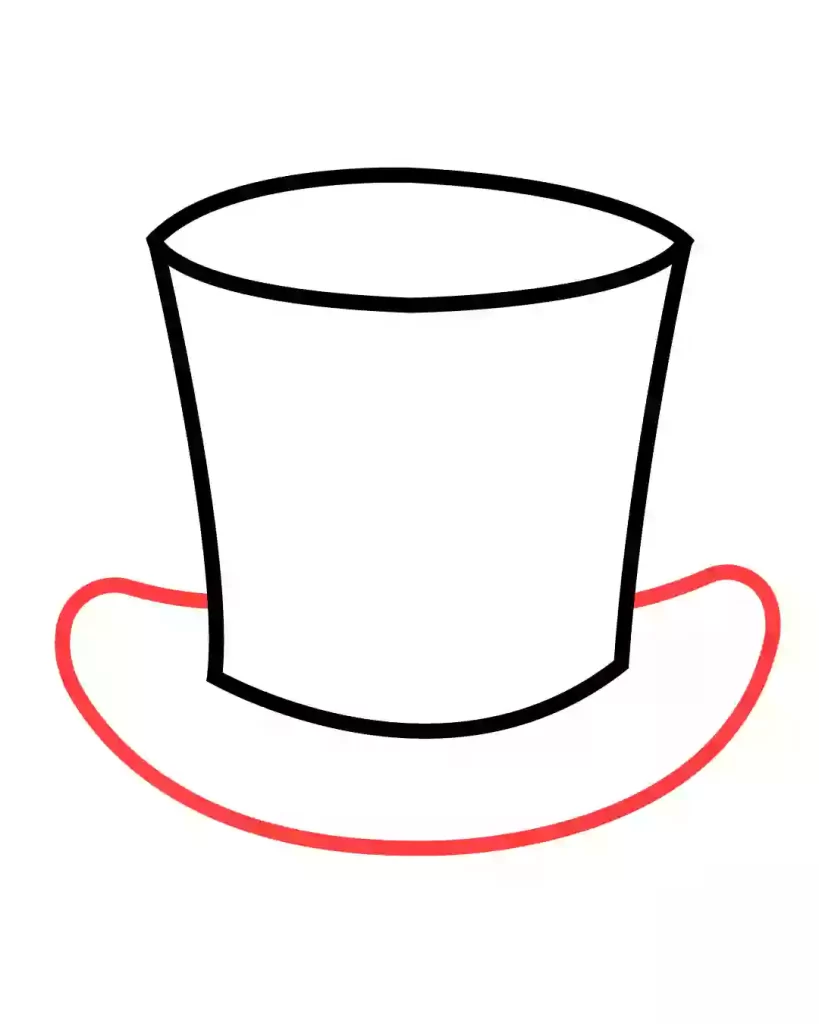 how-to-draw-top-hat-in-simple-and-easy-steps