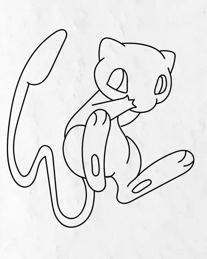 How-to-Draw-Mew-in-Simple-and-easy-Steps-for-Kids