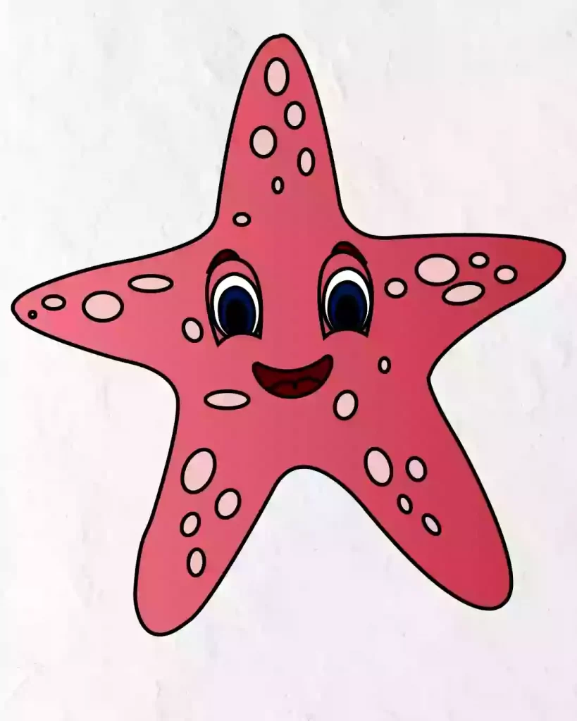 How-to-Draw-Starfish-step-7