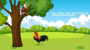 Panchatantra-Story-Name-is-The-Hen-and-the-Falcon