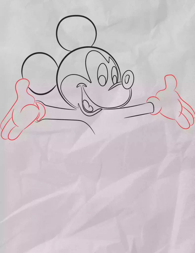 How To Draw Mickey Mouse | Step By Step Drawing Tutorials 