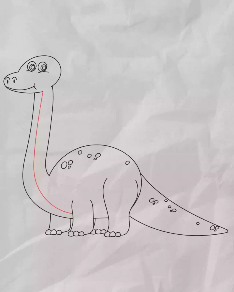 How To Draw A Dinosaur - Step By Step Drawing Tutorial 
