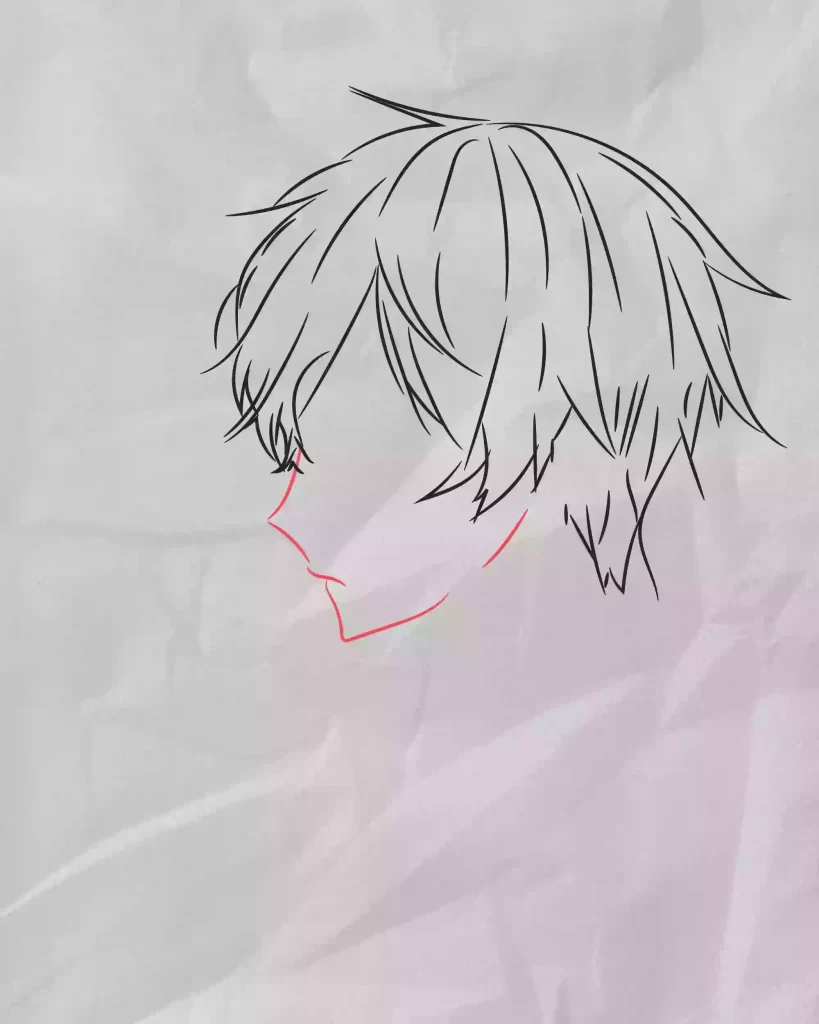 Learn How To Draw Side Profile Anime - Step By Step 