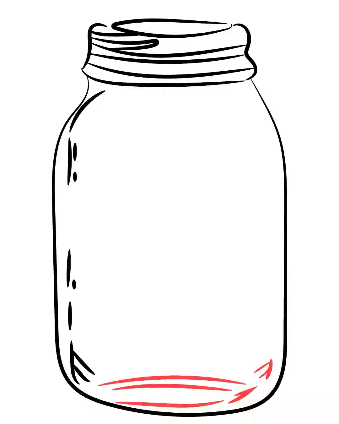 How to Draw Mason Jars in Simple Steps
