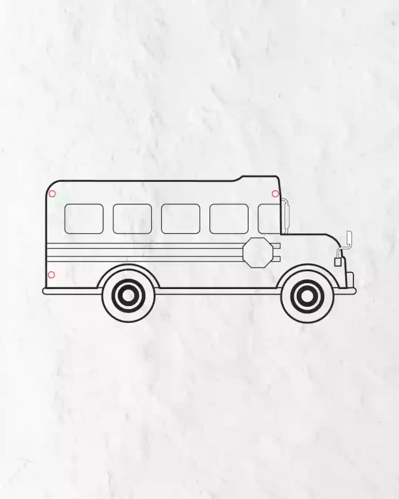 How To Draw Bus In Easy Steps For Beginner
