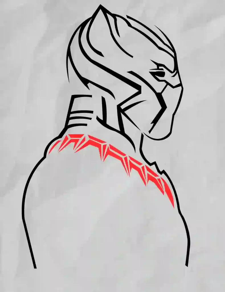 How-To-Draw-Black-Panther