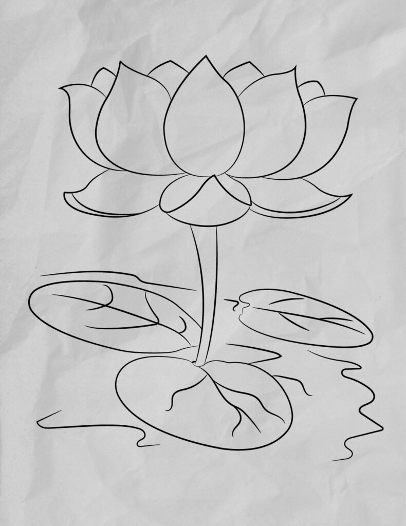 How-To-Draw-A-Lotus-Flower