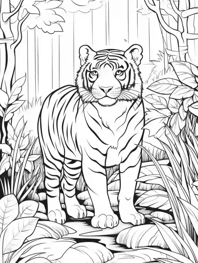 Jungle Coloring Book Coloring Pages For Kids