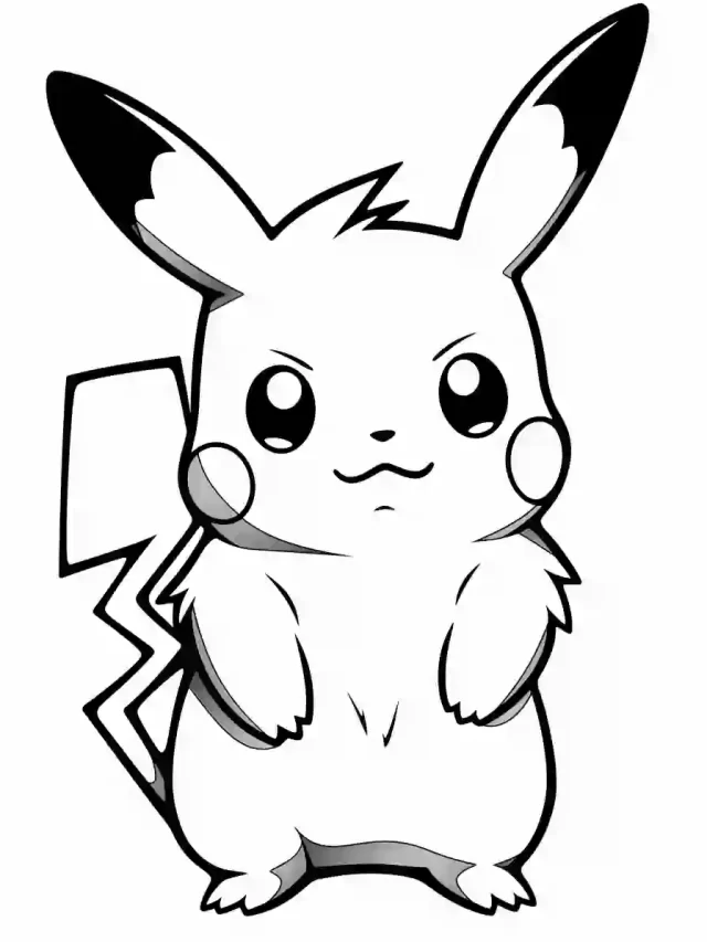 Pikachu coloring pages | For kids