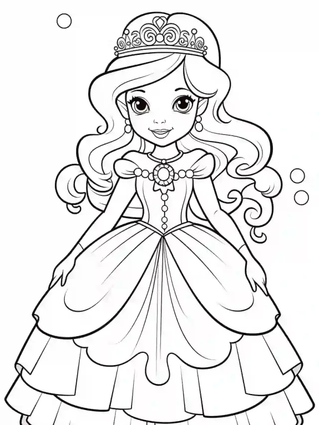 Free Princess Coloring Pages for Kids